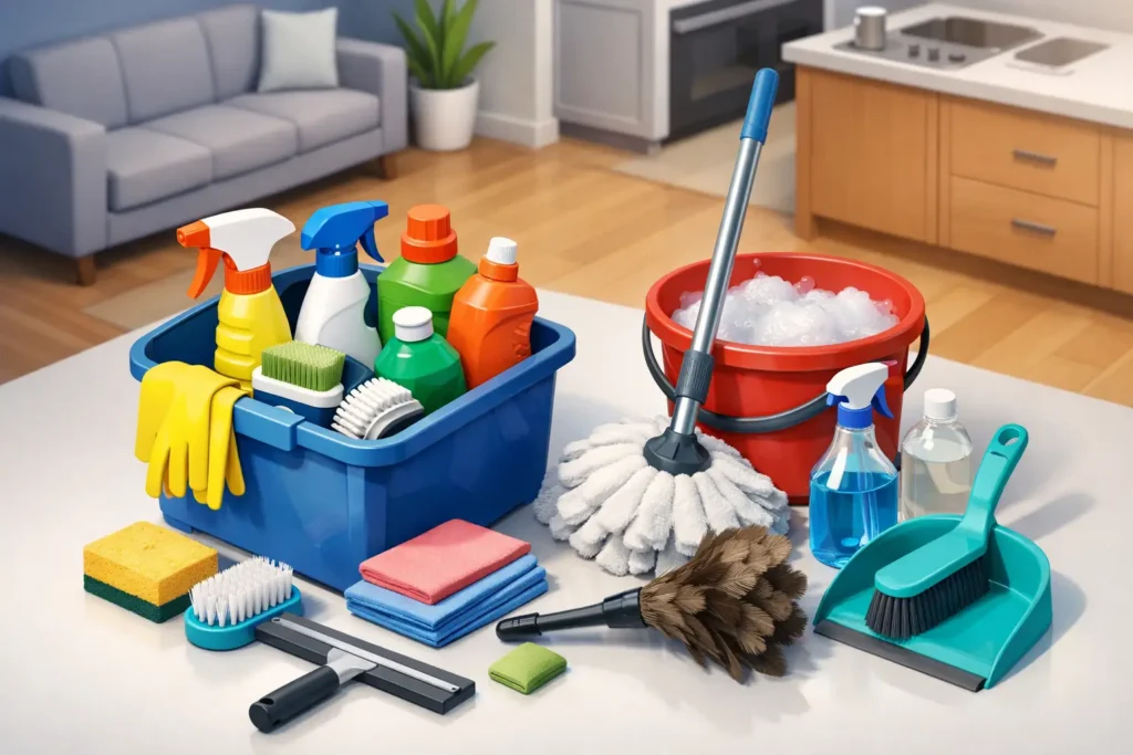 Cleaning Supplies for Your First Apartment