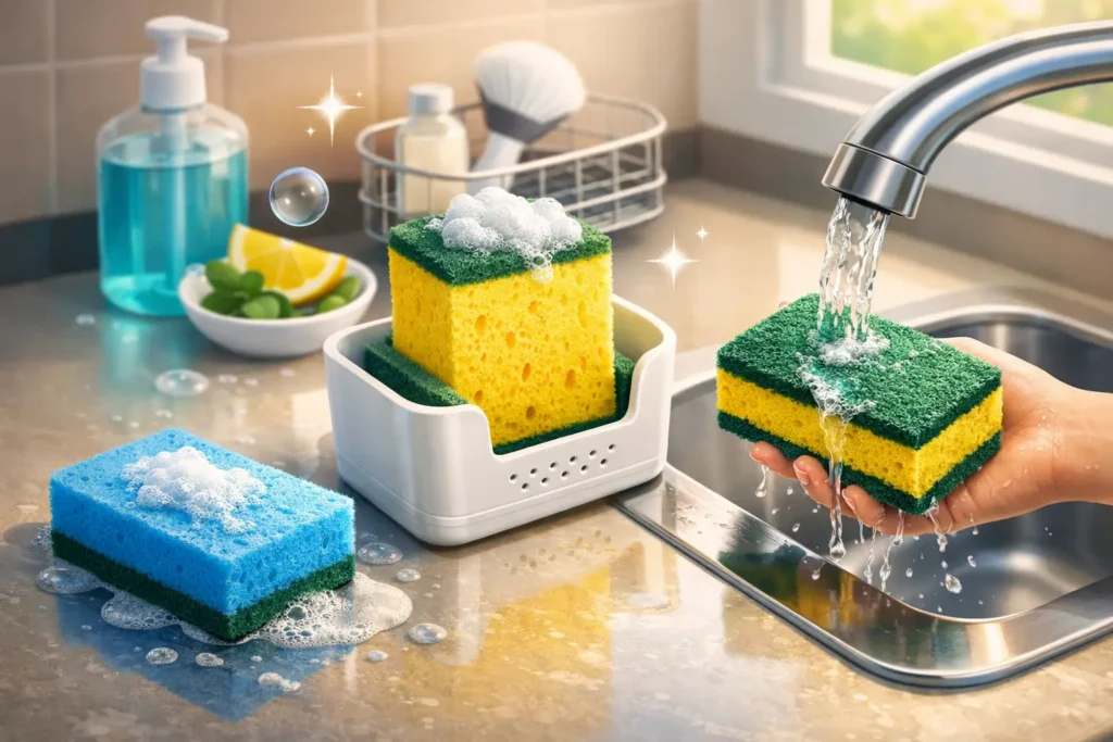 Sünger Hijyeni Nasıl Sağlanır? Keep Sponges Cleaner
