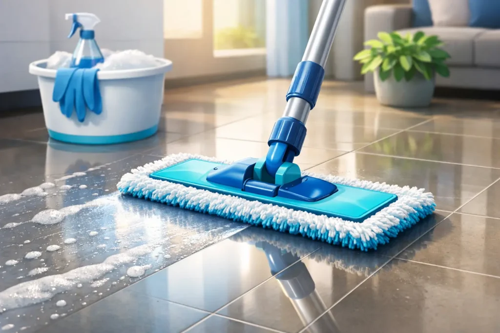 Zemin Temizliğinde Mikrofiber Mop for Clean Floors