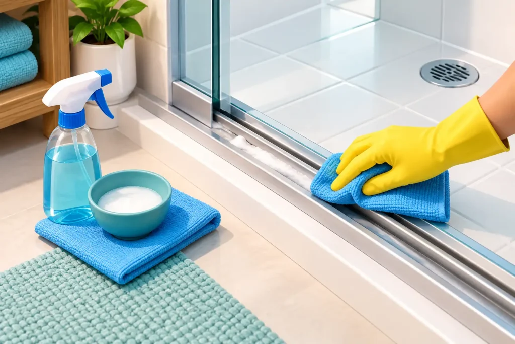 How to Clean Shower Tracks Without Harsh Scrubbing