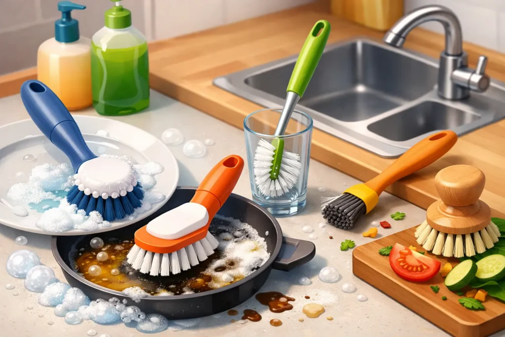 Kitchen Cleaning Brushes for Everyday Messes