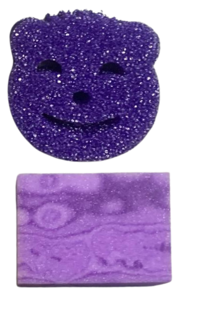 Yogy Scrub + Grooved 2-in-1 Purple Sponge