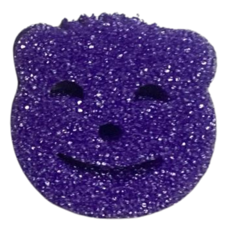Yogy Scrub + Grooved 2-in-1 Purple Sponge